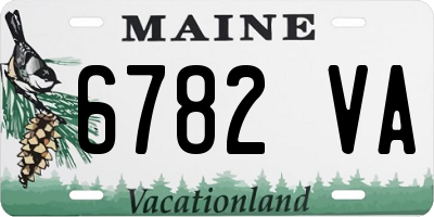 ME license plate 6782VA