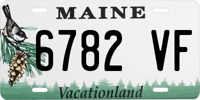 ME license plate 6782VF