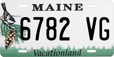 ME license plate 6782VG