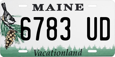 ME license plate 6783UD