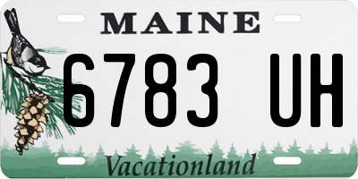 ME license plate 6783UH