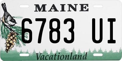 ME license plate 6783UI