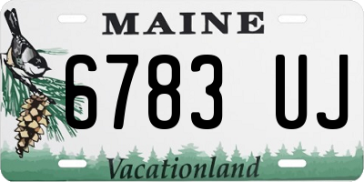 ME license plate 6783UJ