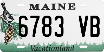 ME license plate 6783VB