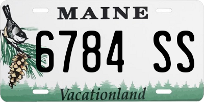 ME license plate 6784SS