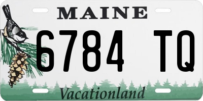 ME license plate 6784TQ