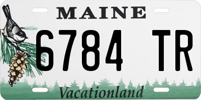 ME license plate 6784TR