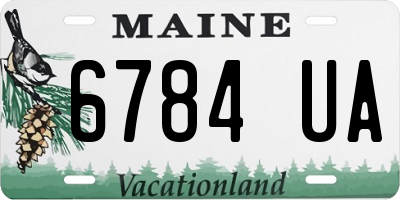 ME license plate 6784UA