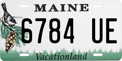 ME license plate 6784UE