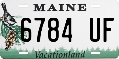 ME license plate 6784UF