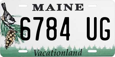 ME license plate 6784UG
