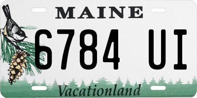ME license plate 6784UI