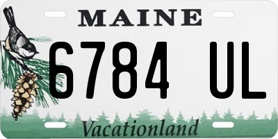 ME license plate 6784UL