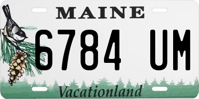 ME license plate 6784UM