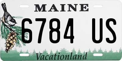 ME license plate 6784US