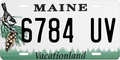 ME license plate 6784UV