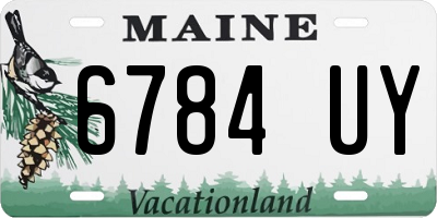 ME license plate 6784UY