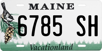 ME license plate 6785SH
