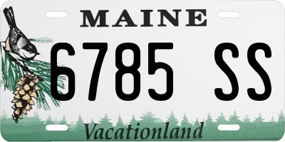 ME license plate 6785SS
