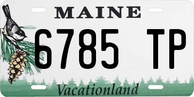 ME license plate 6785TP