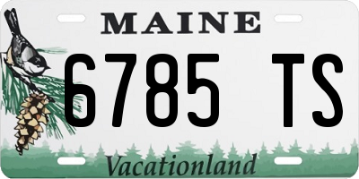 ME license plate 6785TS