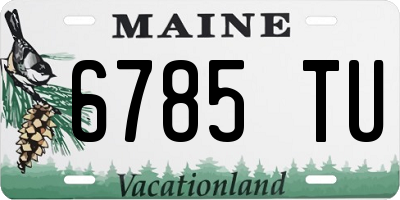 ME license plate 6785TU