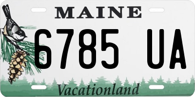 ME license plate 6785UA