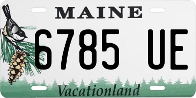 ME license plate 6785UE