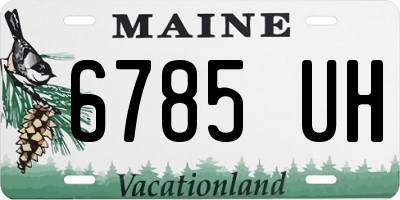ME license plate 6785UH