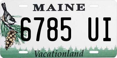 ME license plate 6785UI