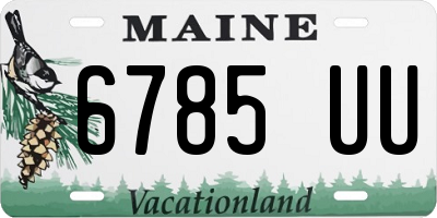 ME license plate 6785UU