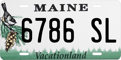 ME license plate 6786SL