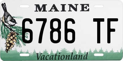 ME license plate 6786TF