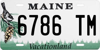 ME license plate 6786TM