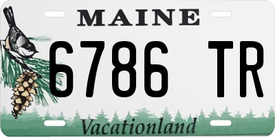 ME license plate 6786TR