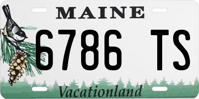 ME license plate 6786TS