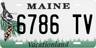 ME license plate 6786TV
