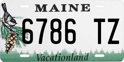 ME license plate 6786TZ