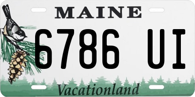 ME license plate 6786UI