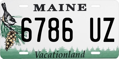 ME license plate 6786UZ