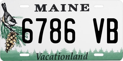 ME license plate 6786VB