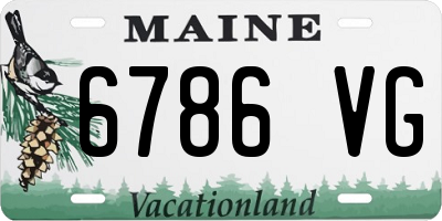 ME license plate 6786VG