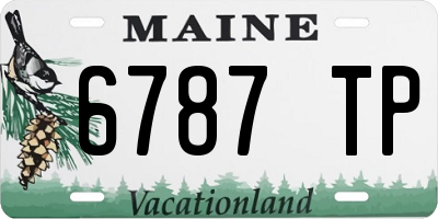 ME license plate 6787TP