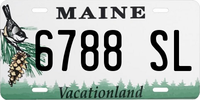 ME license plate 6788SL