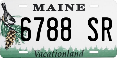 ME license plate 6788SR
