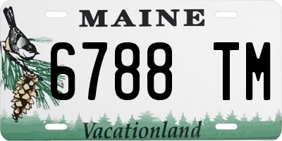 ME license plate 6788TM