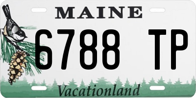 ME license plate 6788TP