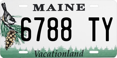 ME license plate 6788TY