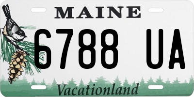 ME license plate 6788UA