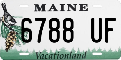 ME license plate 6788UF